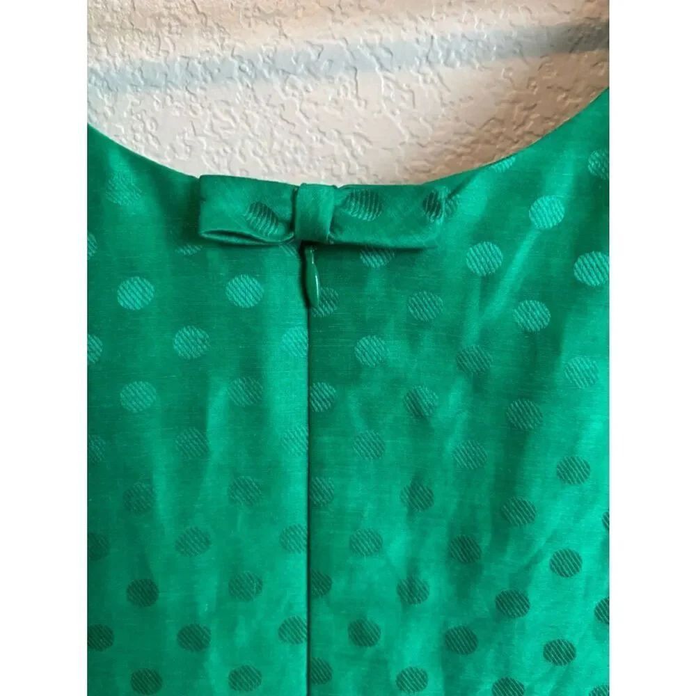 Jane Summers Sleeveless Emerald Green Midi Fit-and-Flare Dress with high-low hem - Picture 4 of 10